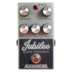 Alexander Pedals Jubilee Silver Overdrive Guitar Effects Pedal Alexander Pedals Jubilee Silver Overdrive Guitar Effects Pedal