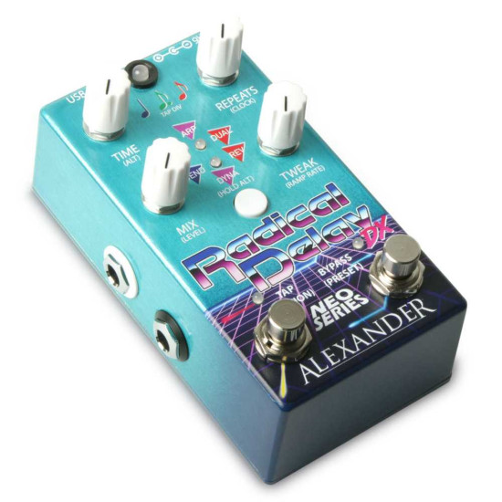 Alexander Radical Delay DX Pedal, Neo Series, Guitar Delay Effect Pedal