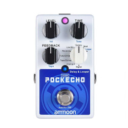 Ammoon POCKECHO Delay and Looper Guitar Effects Pedal Ammoon POCKECHO Delay and Looper Guitar Effects Pedal