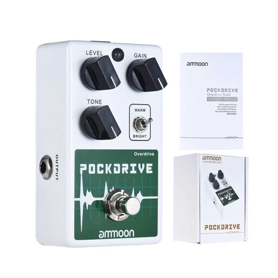 Ammoon POCKDRIVE Classic Overdrive Guitar Effects Pedal