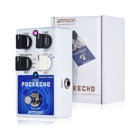 New Gear Day Ammoon POCKECHO Delay and Looper Guitar Effects Pedal