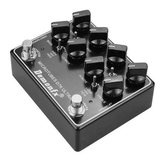 DemonFX New Product Microtubes D7K Ultra V2 Bass Preamp Pedal