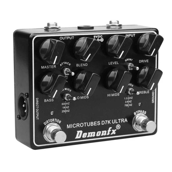 DemonFX New Product Microtubes D7K Ultra V2 Bass Preamp Pedal
