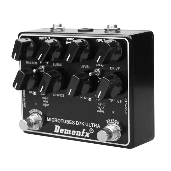 DemonFX New Product Microtubes D7K Ultra V2 Bass Preamp Pedal