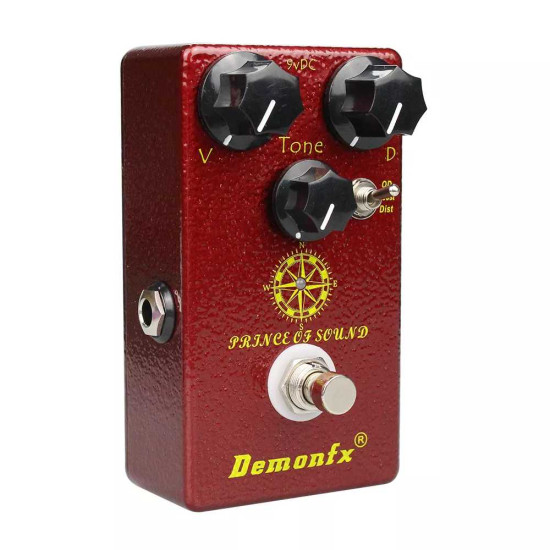 New Gear Day Demonfx High quality Prince of Sound Guitar Effect Pedal Overdrive Boost Distortion Prince of tone
