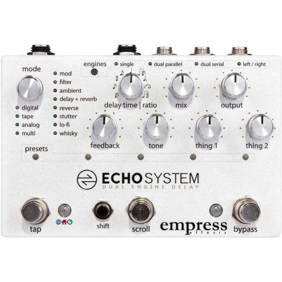 New Gear Day Empress Effects Echosystem Dual Engine Digital Delay Guitar Effects Pedal