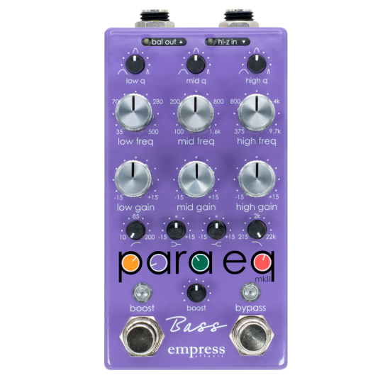 New Gear Day Empress Effects ParaEq Bass Effects Equalizer Pedal