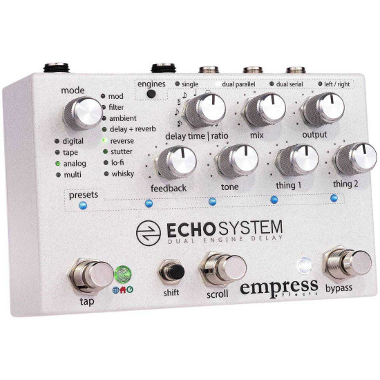 Empress Effects Echosystem Dual Engine Digital Delay Guitar Effects Pedal