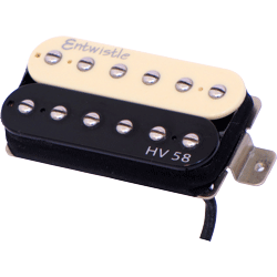 Entwistle HV 58 ZB Alnico 5 Bar Bridge Humbucker Nickel Pole Piece Pickup - Zebra for Electric Guitar Entwistle HV 58 ZB Alnico 5 Bar Bridge Humbucker Nickel Pole Piece Pickup - Zebra for Electric Guitar