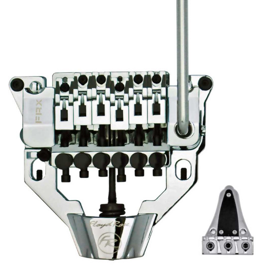 New Gear Day Floyd Rose FRX Top Mount Tremolo Kit Chrome with locking nut FRTX01000