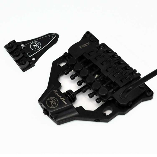New Gear Day Floyd Rose FRX Top Mount Tremolo Kit Satin Black with locking nut FRTX02000S
