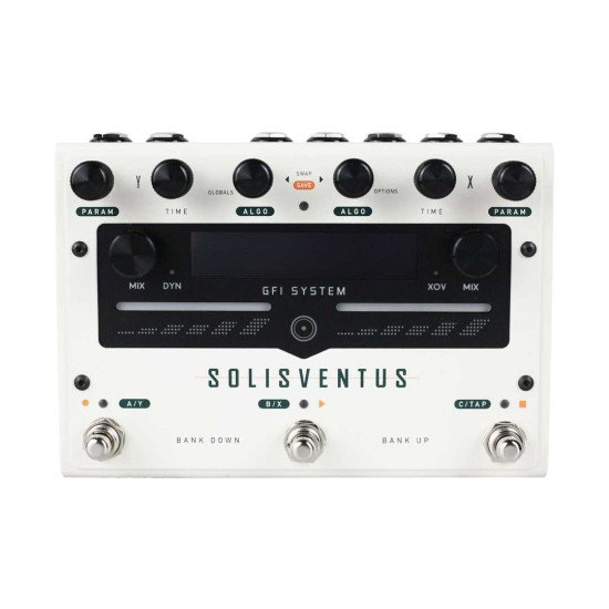 New Gear Day GFI System  Solis Ventus Stereo Dual Engine Delay and Reverb Guitar Effects Pedal