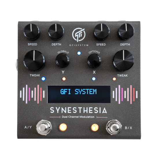 GFI System Synesthesia Dual Channel Guitar Effects Modulation Pedal