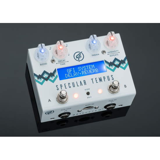 New Gear Day GFI System Specular Tempus Reverb and Delay Effects Pedal