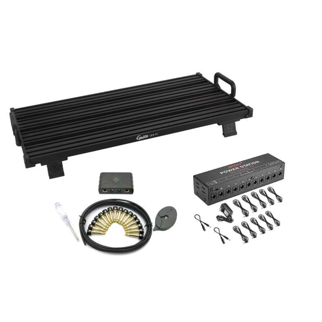 Sale Guitto GPB03 Effects Pedalboard with Softcase Mosky DC Core 10