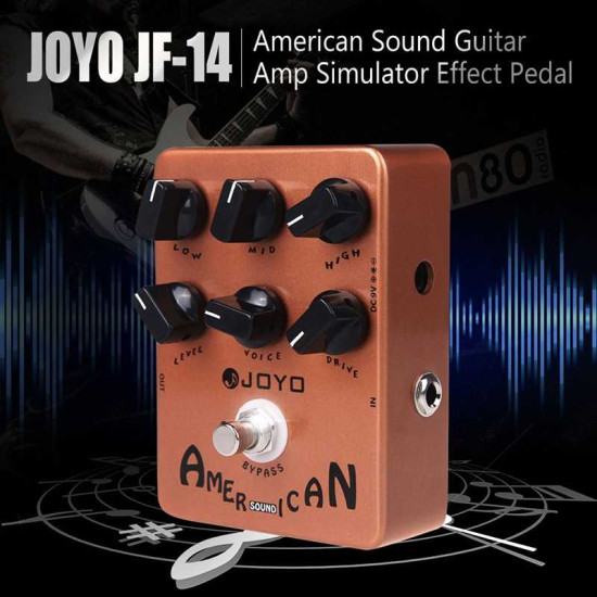 New Gear Day Joyo JF-14 American Guitar Amp Simulator Effects Pedal