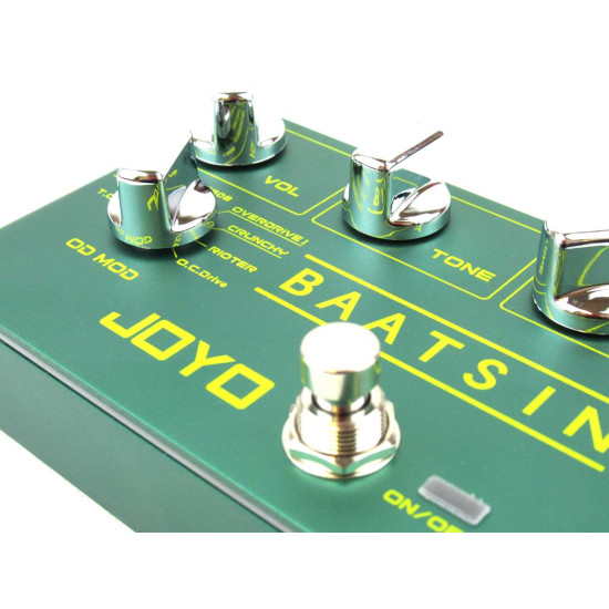 Joyo R-11 BAATSIN 8 Mode Overdrive and Distortion Guitar Effects Pedal