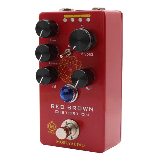 New Gear Day Mosky Audio Red Brown M-series Distortion Guitar Effect Pedal