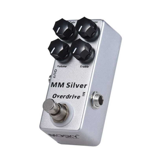 New Gear Day Mosky MM Silver Overdrive Effect Pedal
