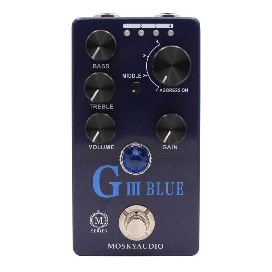 New Gear Day Mosky Audio G-III Blue M-series Distortion Guitar Effect Pedal