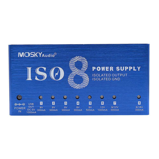 New Gear Day Mosky Audio ISO-8 Fully Isolated Power supply for Guitar Effects Pedals