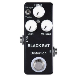 Mosky Black RAT Distortion Mini Guitar Effect Pedal Mosky Black RAT Distortion Mini Guitar Effect Pedal