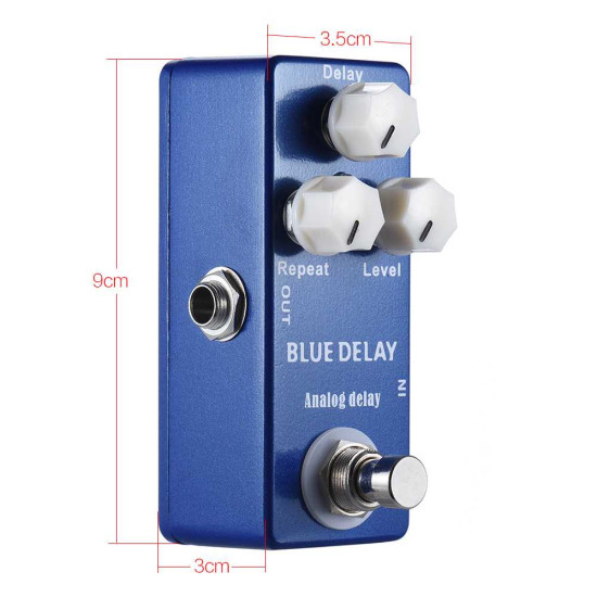 New Gear Day Mosky Blue Delay Guitar Effects Pedal