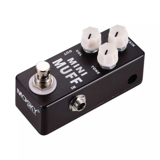 New Gear Day MOSKY MINI MUFF Electric Guitar Distortion Fuzz Effect Pedal Full Metal Shell True Bypass