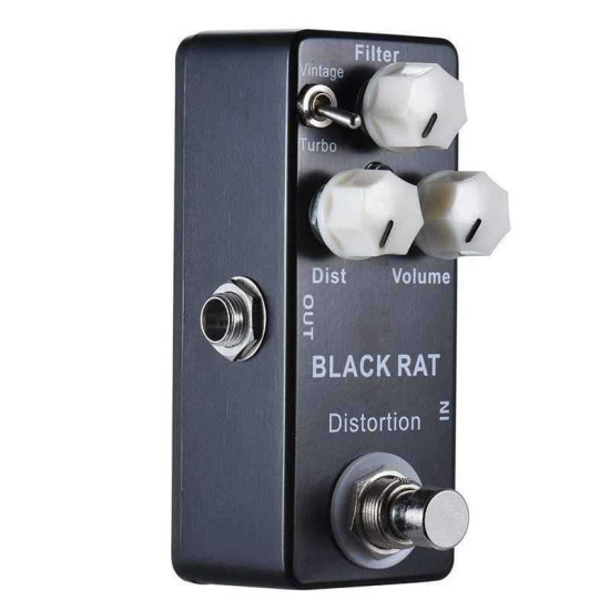 New Gear Day Mosky Black RAT Distortion Mini Guitar Effect Pedal