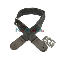 P&P S137-A Black Denim With Pick Holder Guitar Strap
