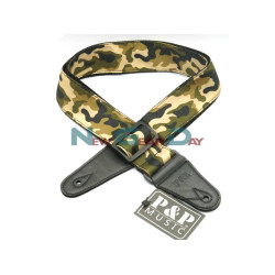 P&P S142-C Green Camouflage Guitar Strap