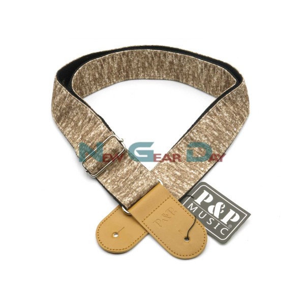 New Gear Day P&P S1677-D Brown Guitar Strap New Gear Day P&P S1677-D Brown Guitar Strap