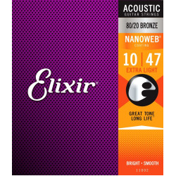 Elixir 11002 Nanoweb 80/20 (10-47) FREE SHIPPING