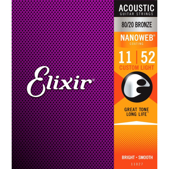 Elixir 11027 Nanoweb 80/20 (11-52) FREE SHIPPING