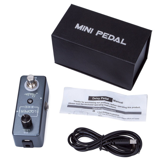 Rowin LEF-332 Looper Guitar Pedal Unlimited Overdubs 10 Minutes Of Looping With USB To Import And Export Loop