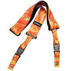 DiMarzio DD2245 Steve Vai ClipLock Quick Release Guitar Strap Orange Universe