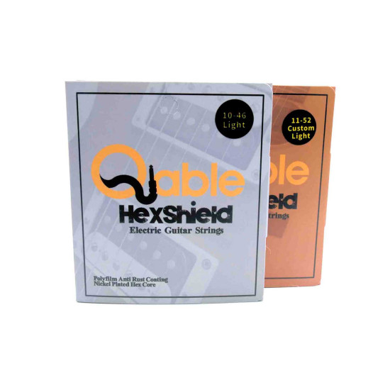 New Gear Day Qable HexShield Electric Anti Rust Coating Guitar Strings