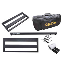 Qable Board Lite Guitar Effect Pedal Board Aluminum Alloy 20 × 8 Inch with Carrying Bag Qable Board Lite Guitar Effect Pedal Board Aluminum Alloy 20 × 8 Inch with Carrying Bag
