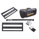 Qable Board Lite Guitar Effect Pedal Board Aluminum Alloy 20 × 8 Inch with Carrying Bag