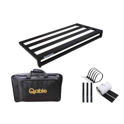 Qable Board Titan Guitar Effect Pedal Board Aluminum Alloy 28 × 14 Inch with Carrying Bag Qable Board Titan Guitar Effect Pedal Board Aluminum Alloy 28 × 14 Inch with Carrying Bag