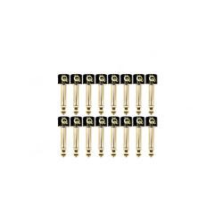 Qable Solderless Gold Plated Straight/Angled Plugs