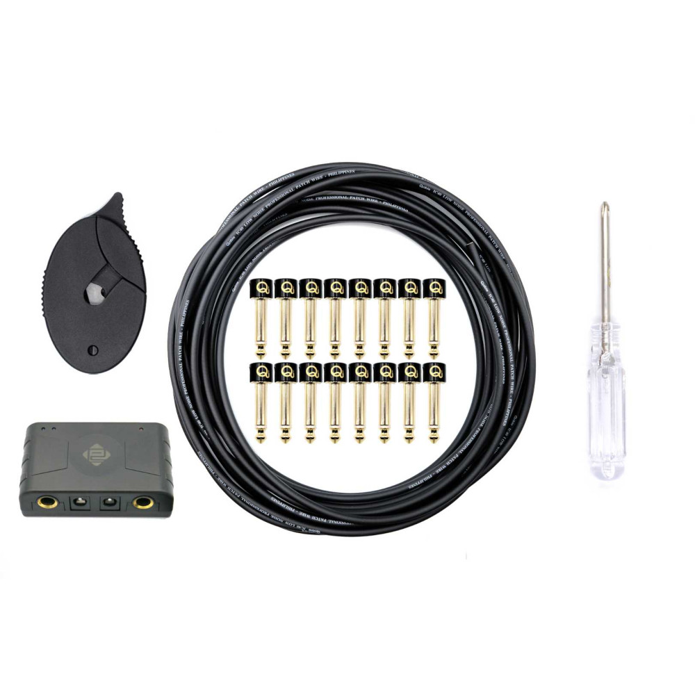 Sale Qable Solderless Patch Cable Kit 16pc Gold Plated Straight