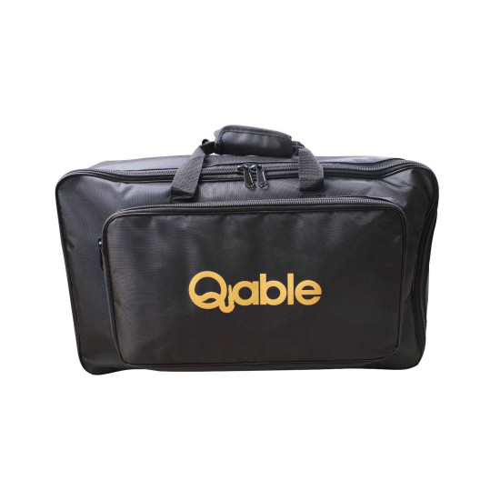 Qable Board Mega Guitar Effect Pedal Board Aluminum Alloy 22 × 11.5 Inch with Carrying Bag