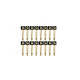 Qable Solderless Patch Cable Kit 16pc Gold Plated Straight/Angled Plugs 6meters Black Cable