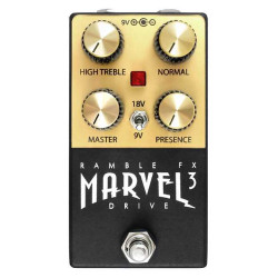 Ramble FX Marvel Drive V3 Overdrive Effects Pedal - Black