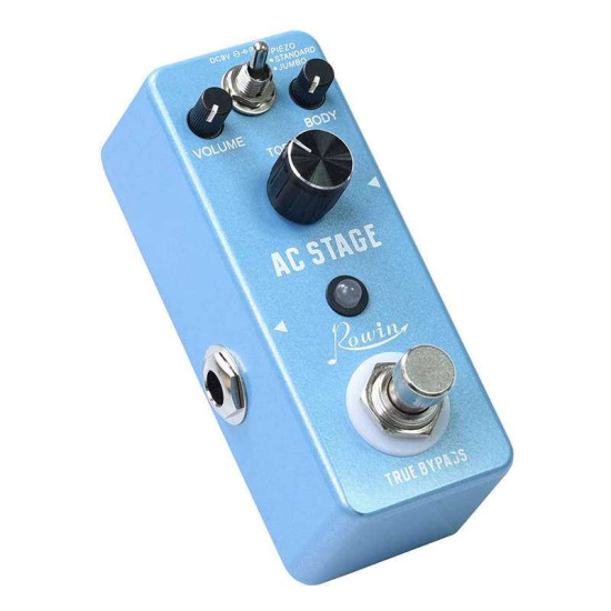 Rowin Guitar Effects Classical Ac Stage Acoustic Effects Pedal Guitar True Bypass Design Acoustic Guitar Simulator Effects