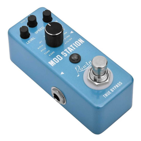 ROWIN LEF-3808 Mod Station 11 Mod Effects Micro Effect Pedal Aluminum Alloy Shell True Bypass Pedal Musical Instruments