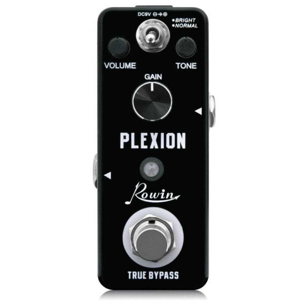 New Gear Day Rowin Plexion Distortion Pedal for Guitar and Bass with Bright and Normal Mode True Bypass New Gear Day Rowin Plexion Distortion Pedal for Guitar and Bass with Bright and Normal Mode True Bypass