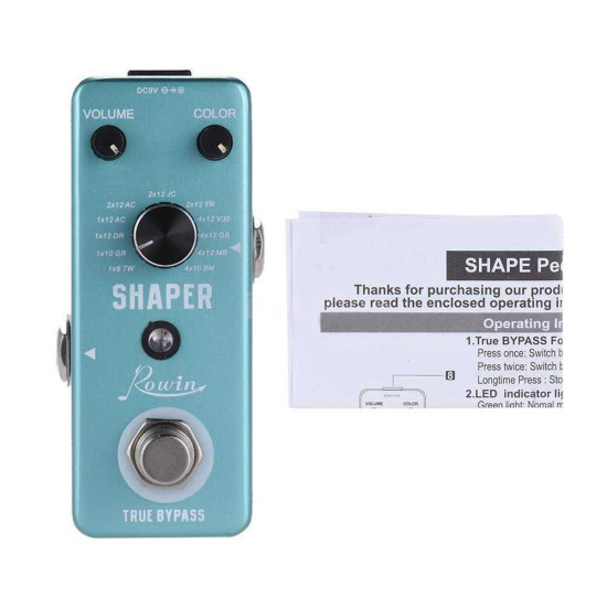 Rowin Shaper effect guitar pedal LEF-3802 cabinet simulator 11 Popular Cabs