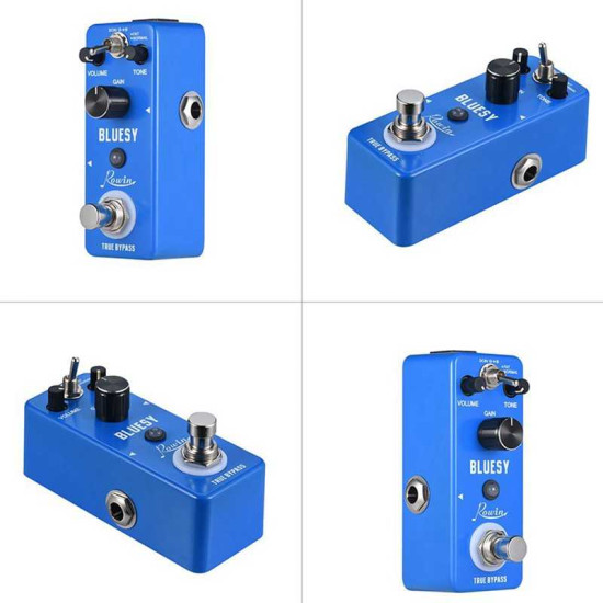 New Gear Day Rowin Lef-321 Bluesy Guitar Effect Pedal Overdrive Aluminum Alloy Shell True Bypass Pedal Musical Instruments